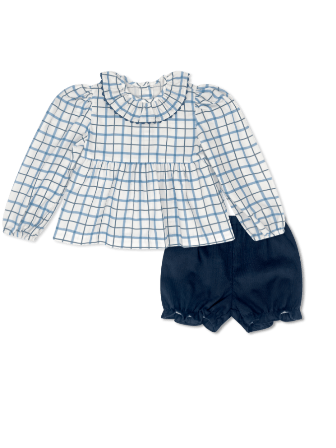 Bonnie Bloomer Set - Heritage Check - Classic Sets | Lullaby Set