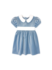Elenor Dress - Beaufort Blue Velvet