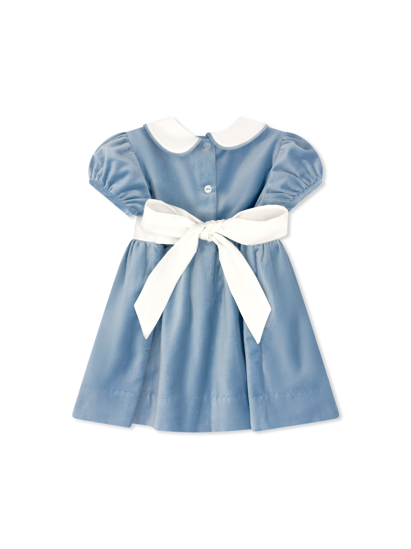 Elenor Dress - Beaufort Blue Velvet