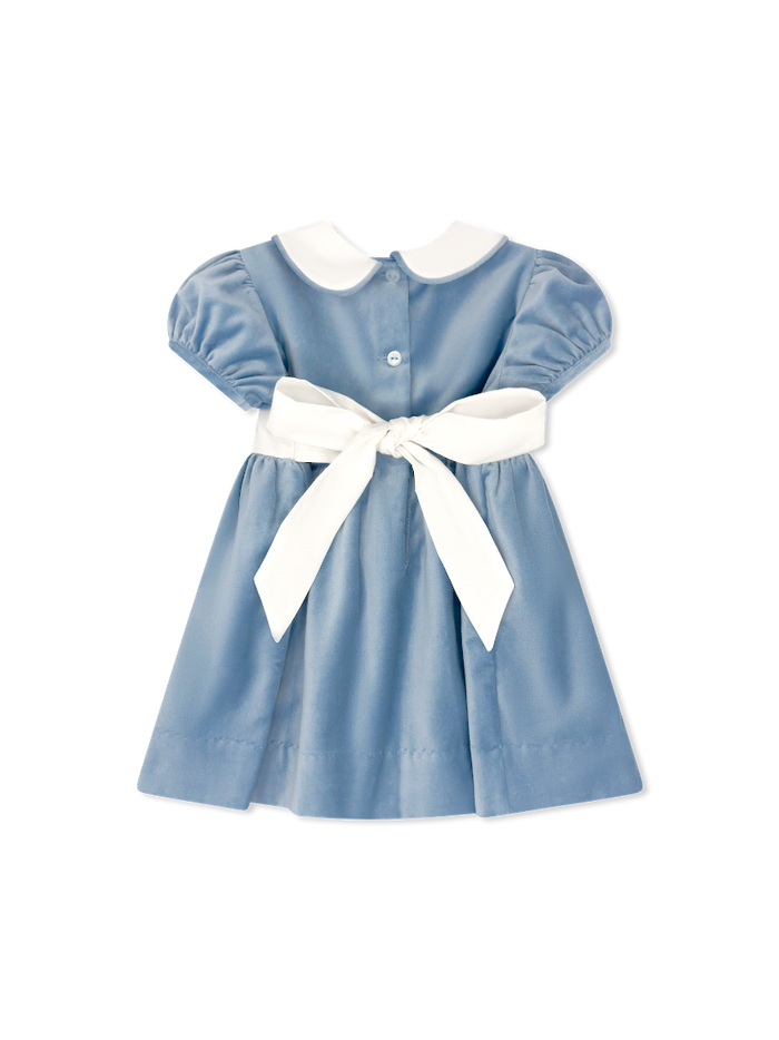 Elenor Dress - Beaufort Blue Velvet