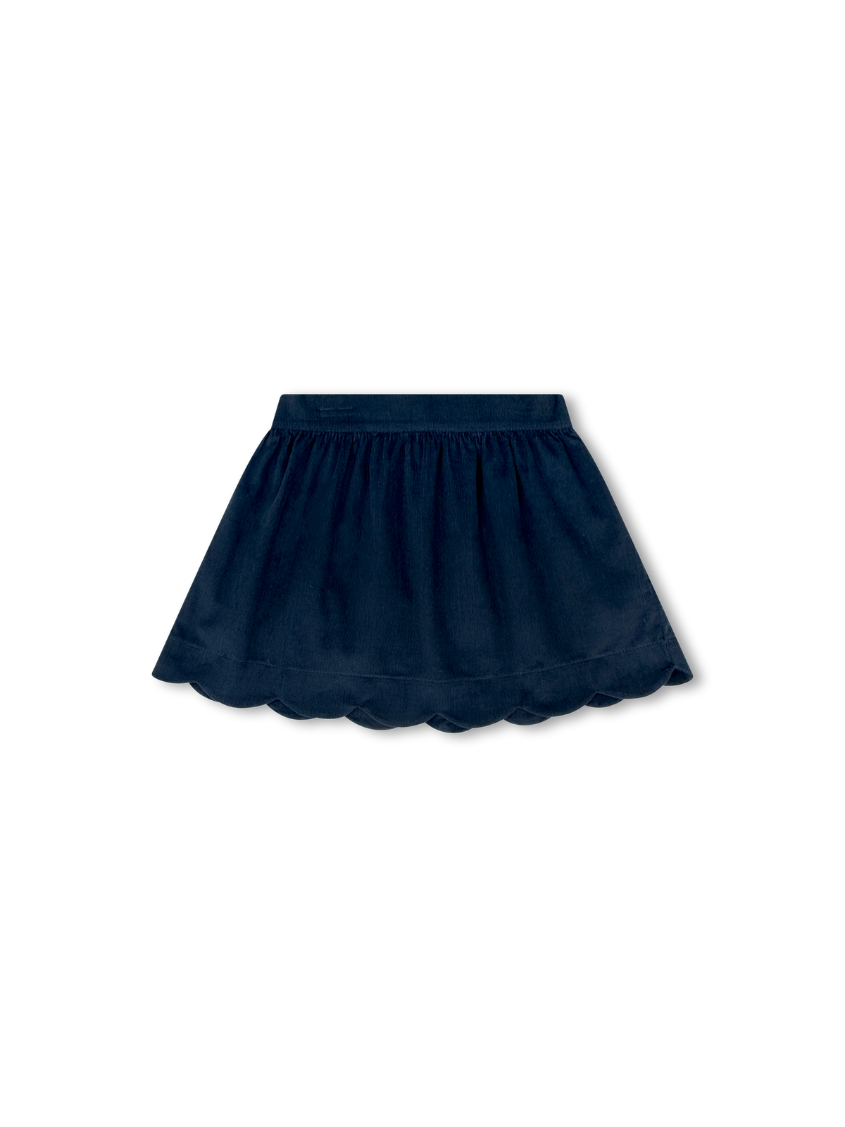Susie Scallop Skirt - Princeton Navy Corduroy