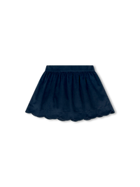 Susie Scallop Skirt - Princeton Navy Corduroy