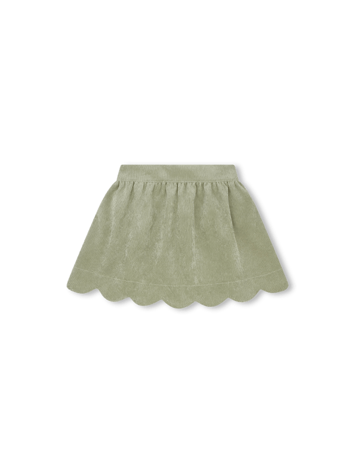 Susie Scallop Skirt - Sweetgrass Corduroy - Classic Skirts | Lullaby Set