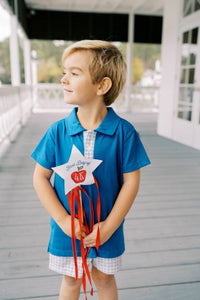 Porter Polo Set - Primary Plaid - Classic Sets | Lullaby Set