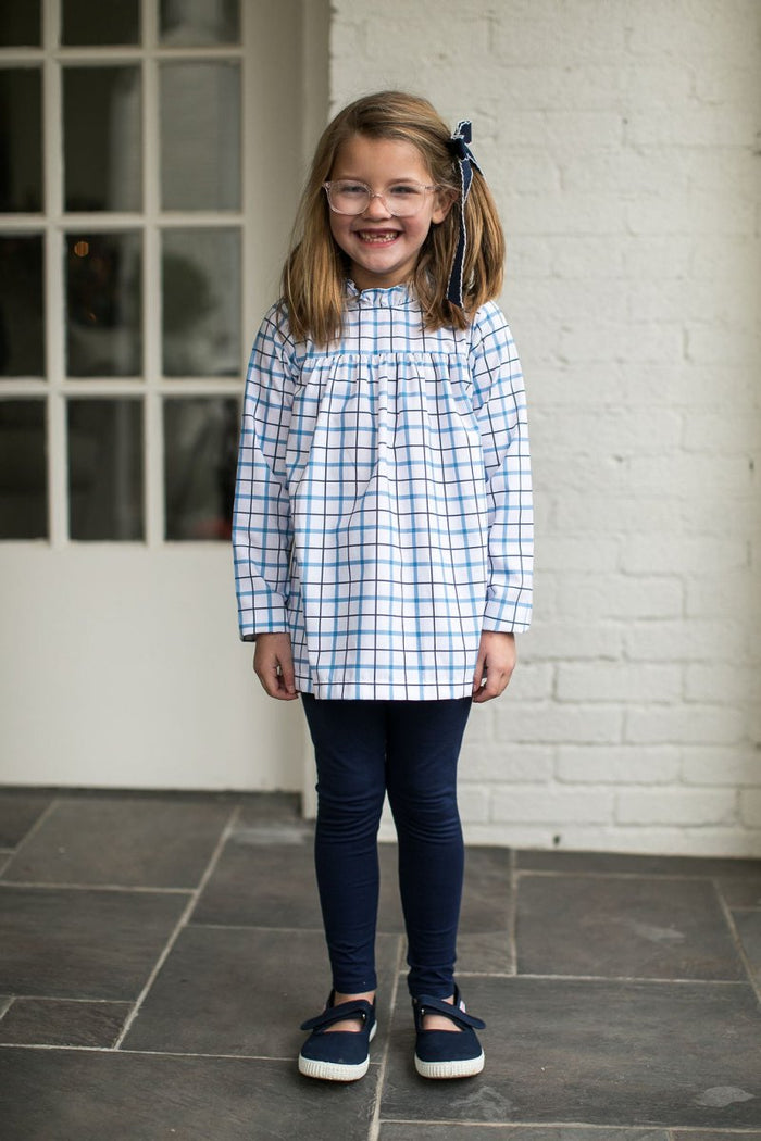 Lauren Legging Set - Heritage Check, Napa Navy Leggings - Classic Sets | Lullaby Set