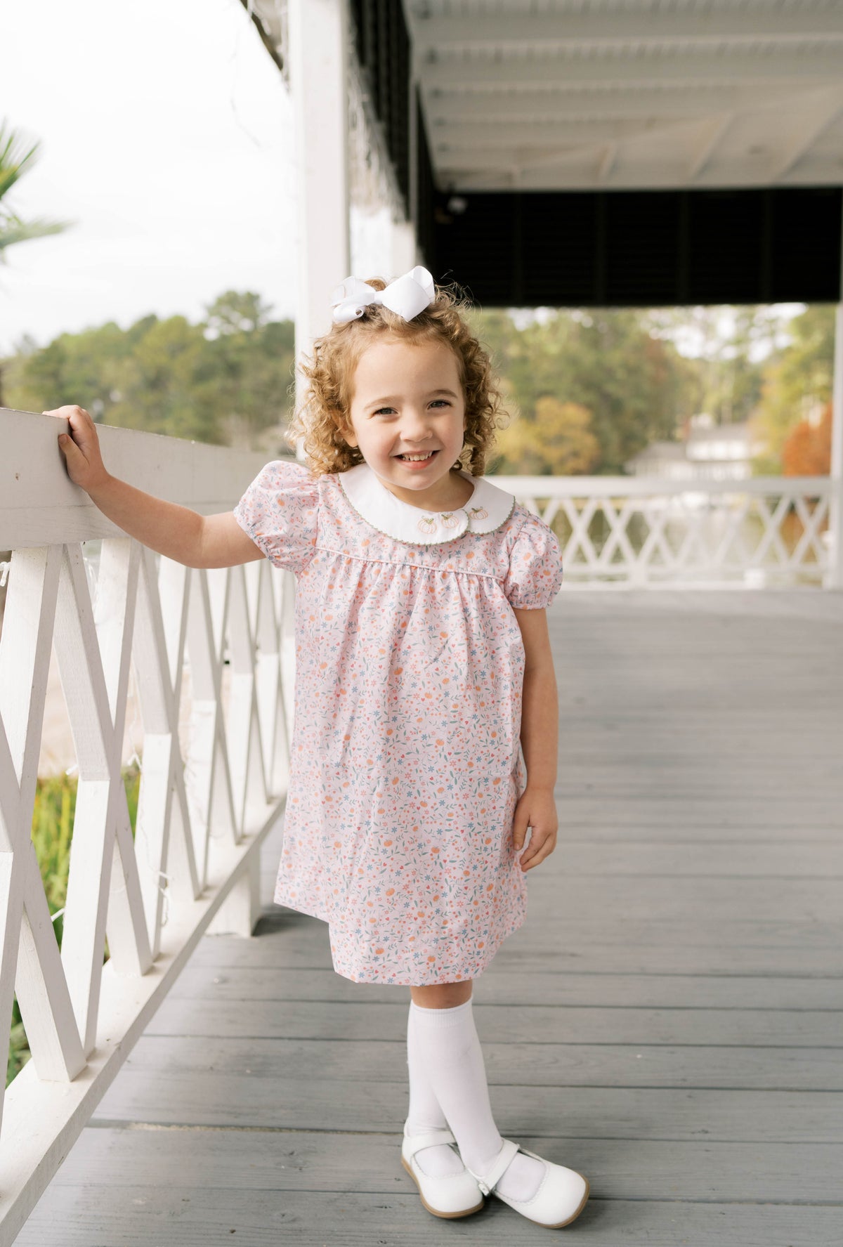 Eloise Dress - Pumpkin Grove Floral