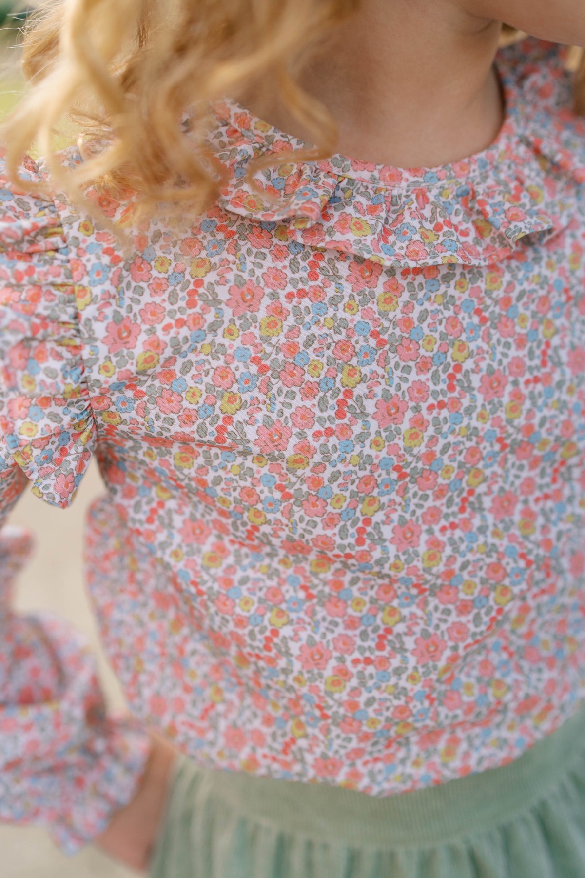 Evelyn Blouse Long Sleeve - Autumn Garden