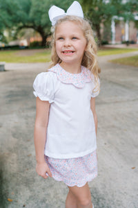 Susie Scallop Skirt Set - Pumpkin Grove Floral