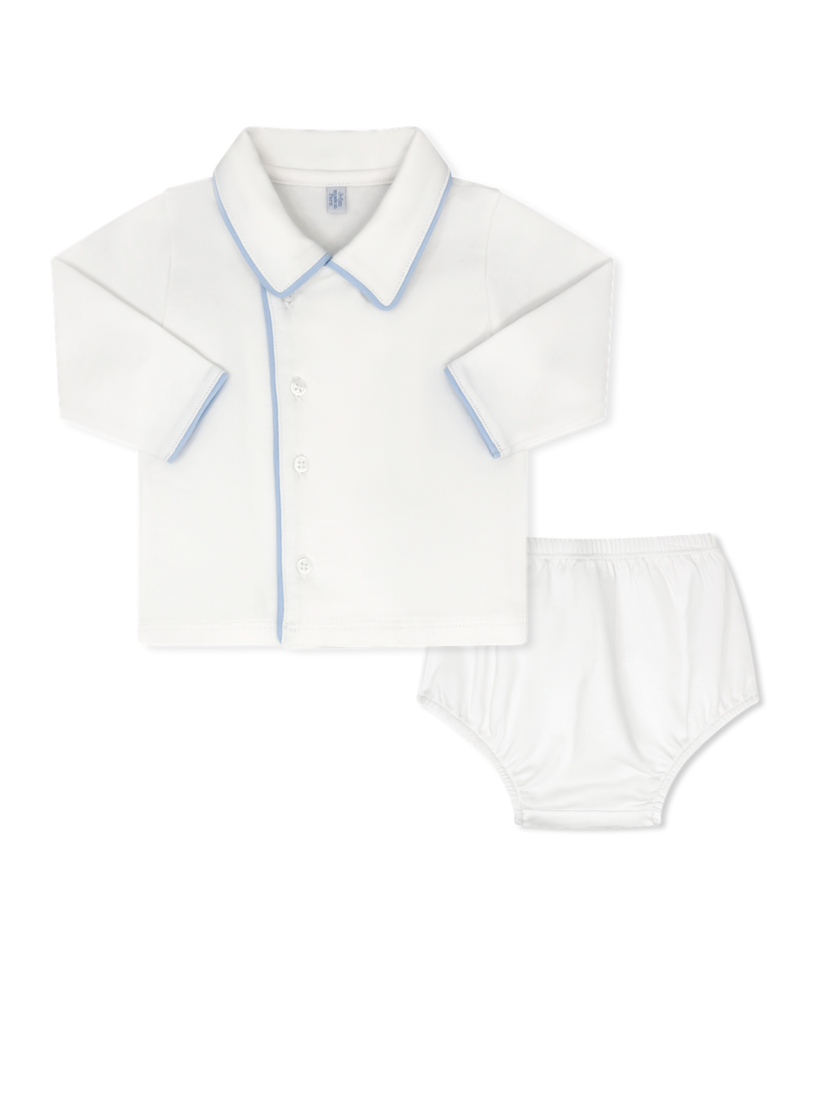 Little One Diaper Set - Warren White, Palmer Blue