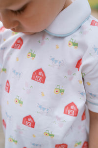 Sibley Pant Set - Barnyard Tales, Bluffton Blue