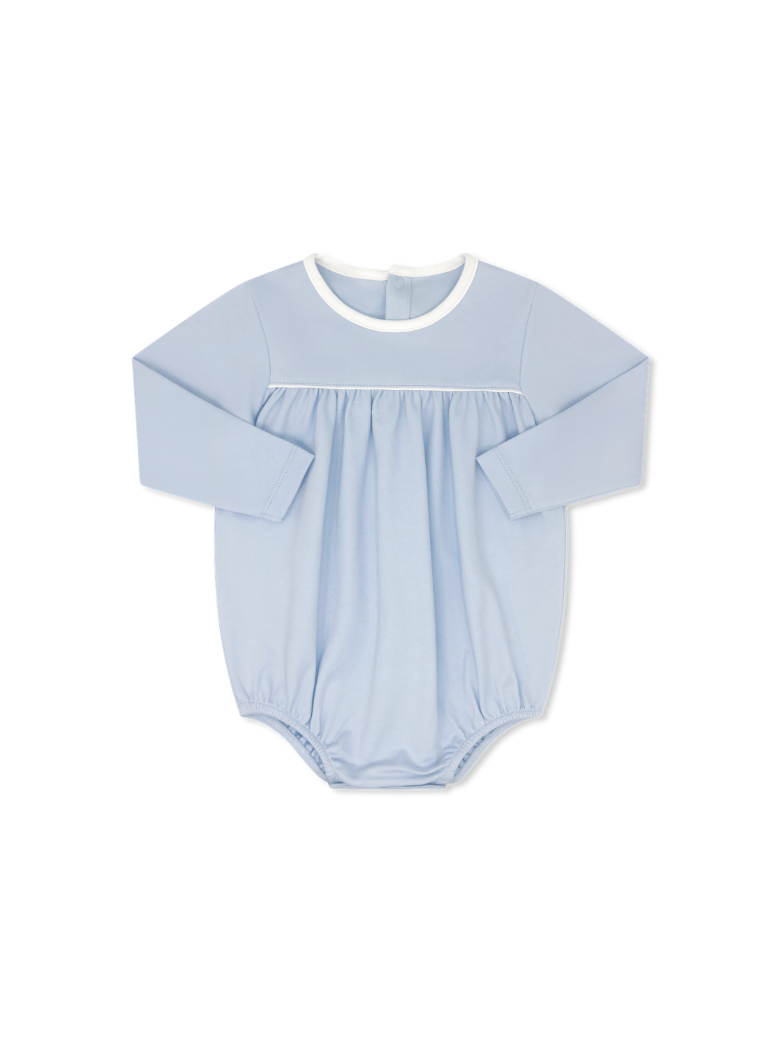 Mother May I Bubble Long Sleeve - Palmer Blue Pima