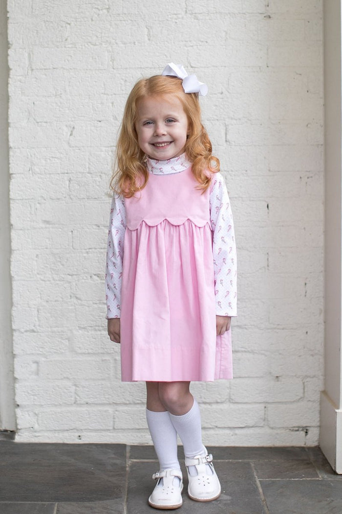 Tiny Tot Turtleneck - Candy Cane Lane, Pink - Classic Tops | Lullaby Set