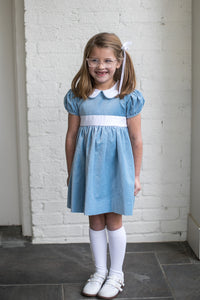 Elenor Dress - Beaufort Blue Velvet