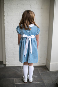 Elenor Dress - Beaufort Blue Velvet