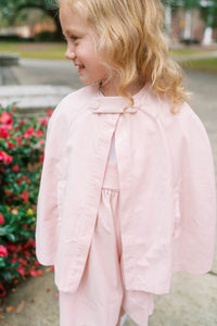 Royal Cape - Petite Pink Velvet - Classic Outerwear | Lullaby Set