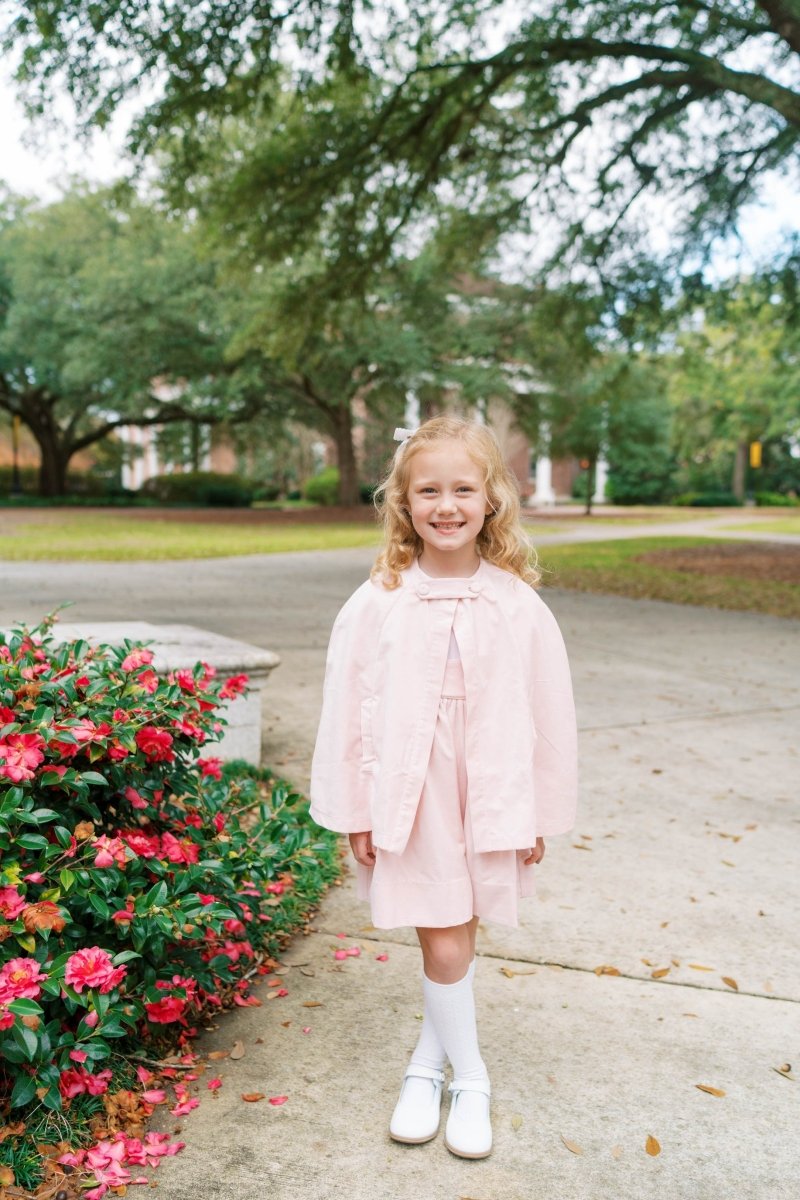 Royal Cape - Petite Pink Velvet - Classic Outerwear | Lullaby Set