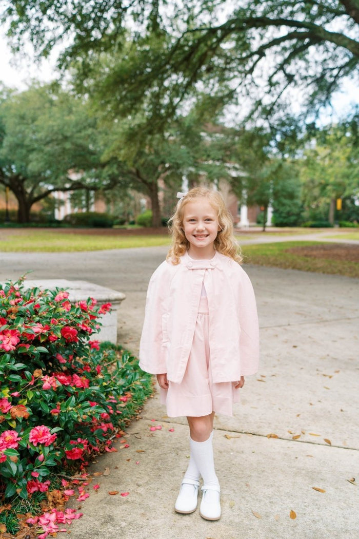 Royal Cape - Petite Pink Velvet - Classic Outerwear | Lullaby Set