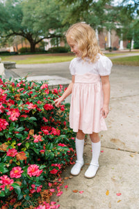 Sundays Best Dress - Petite Pink Velvet