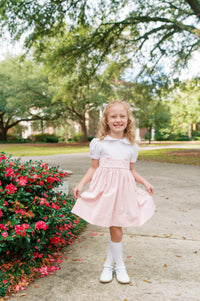 Sundays Best Dress - Petite Pink Velvet