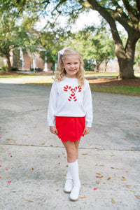 Susie Scallop Skirt -  High Point Red Corduroy