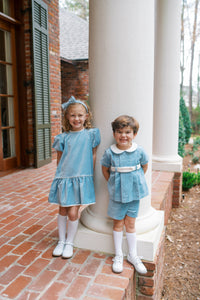 Benton Bloomer/ Short Set - Beaufort Blue Velvet