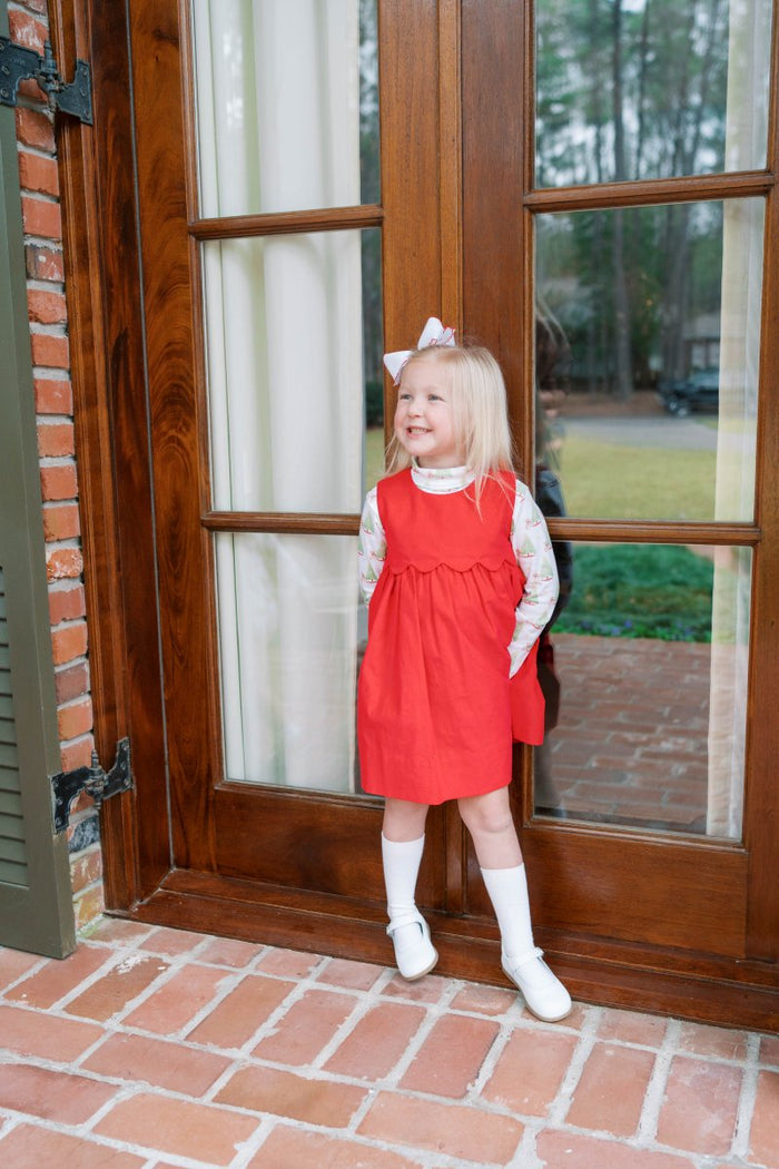 Lucille Jumper - High Point Red Corduroy - Classic Dresses | Lullaby Set
