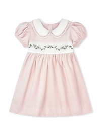 Sue Shaw Dress - Petite Pink Velvet, Holly