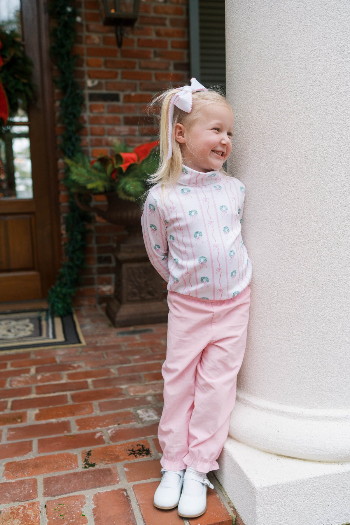 Tiny Tot Turtleneck - Boxwood and Bows