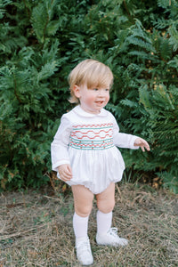 Matt Bubble - Redford Red Windowpane, Smocking