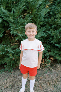Christian Short Set - Blessings White Batiste, Nutcracker