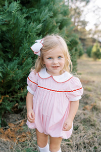 Kendall Bubble - Classic Pink Minigingham, Ric Rac (FL26)