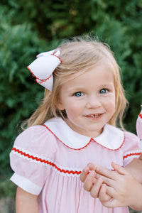 Kendall Bubble - Classic Pink Minigingham, Ric Rac (FL26)