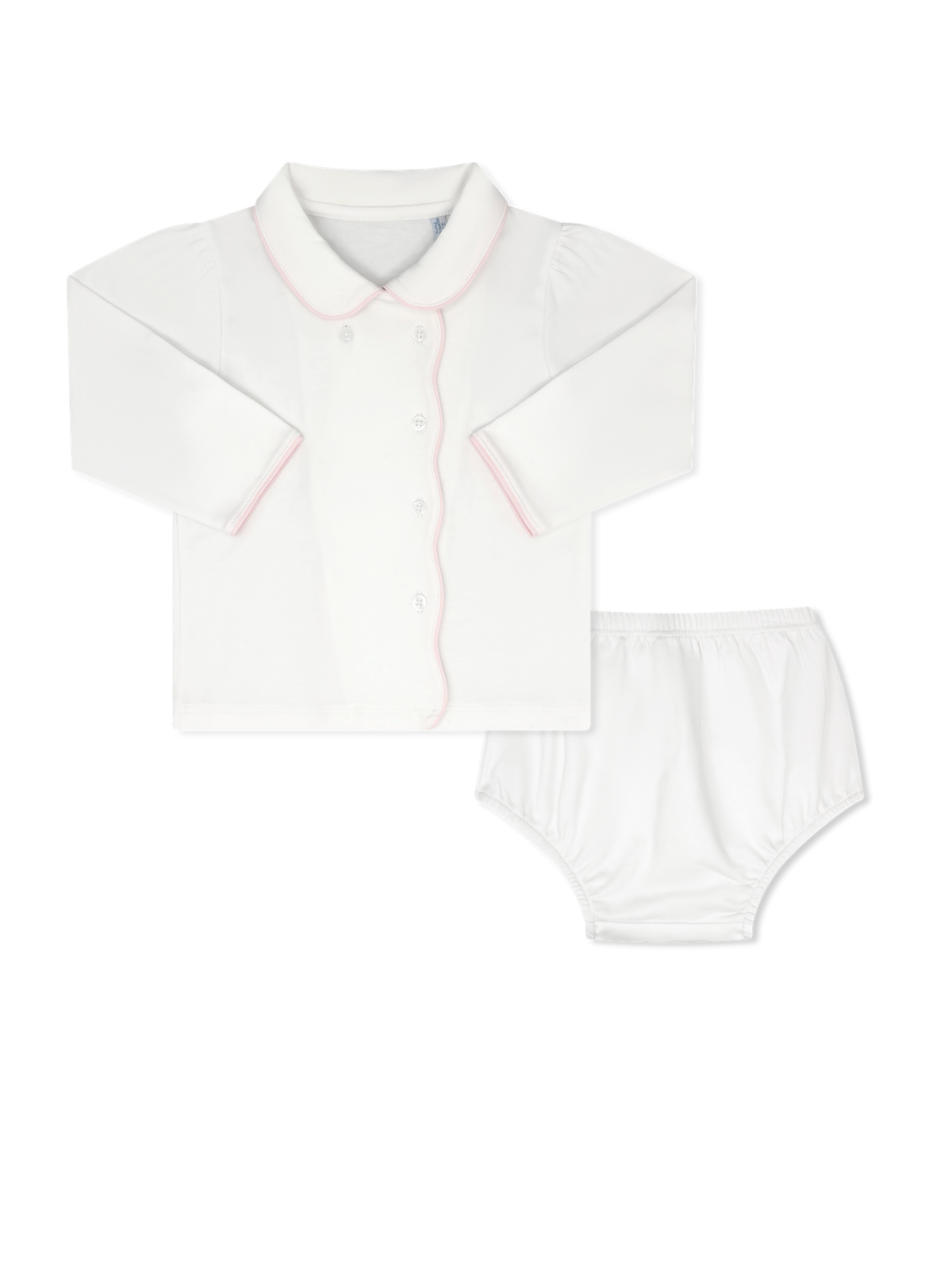 Little One Diaper Set - Warren White, Palmer Pink