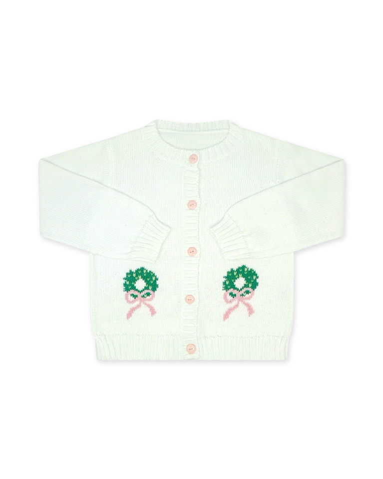 Burrow Button Down - Sterling White, Wreath (FL26)