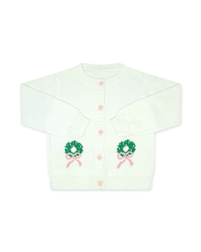 Burrow Button Down - Sterling White, Wreath (FL26)