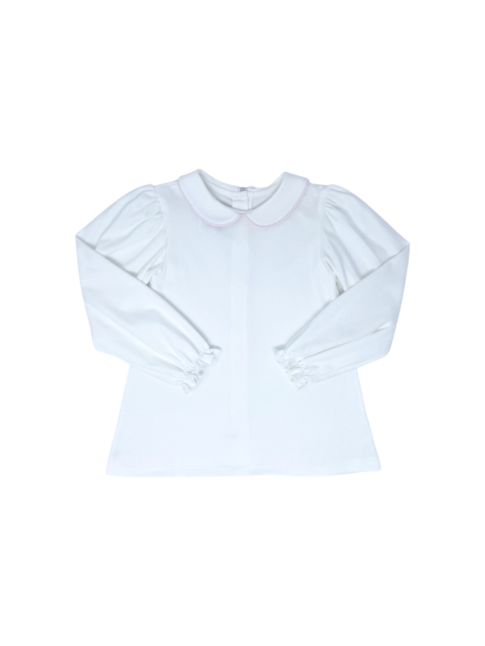 Better Together Blouse Long Sleeve - Presley White Pima