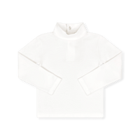 Tiny Tot Turtleneck - Presley White Pima - Classic | Lullaby Set