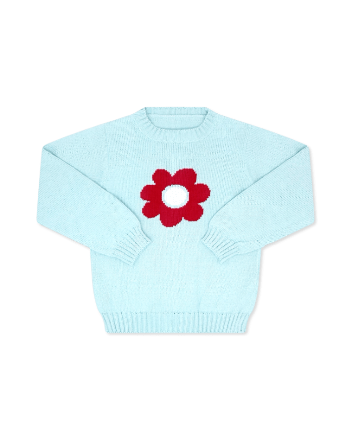 Cozy Up Sweater - Bluffton Blue Flower - Classic Sweaters | Lullaby Set