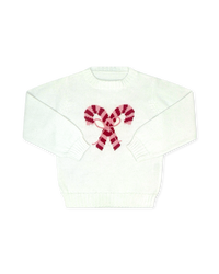 Cozy Up Sweater - Sterling White, Candy Cane (FL26)