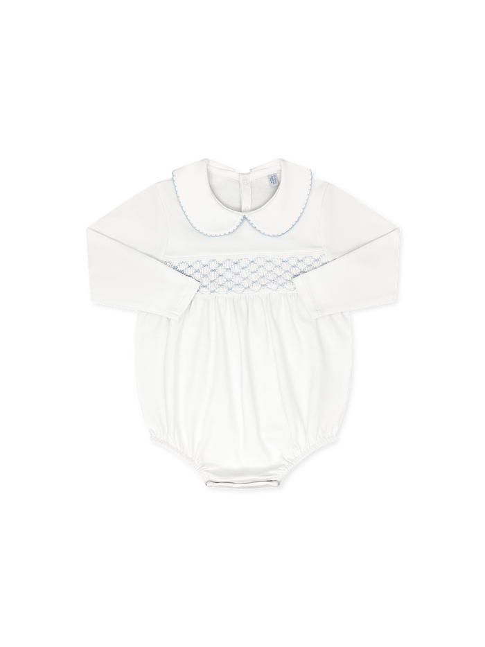 Windsor Bubble Long Sleeve - Presley White Pima