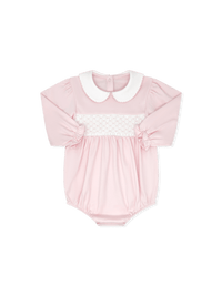 Wales Bubble Long Sleeve - Palmer Pink Pima - Classic Bubbles | Lullaby Set