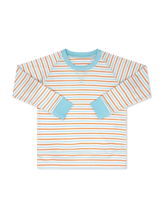Everett Pullover - Falling For Stripes, Blue