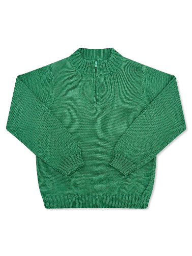 Hunter Half Zip - Heritage Green - Classic Sweaters | Lullaby Set