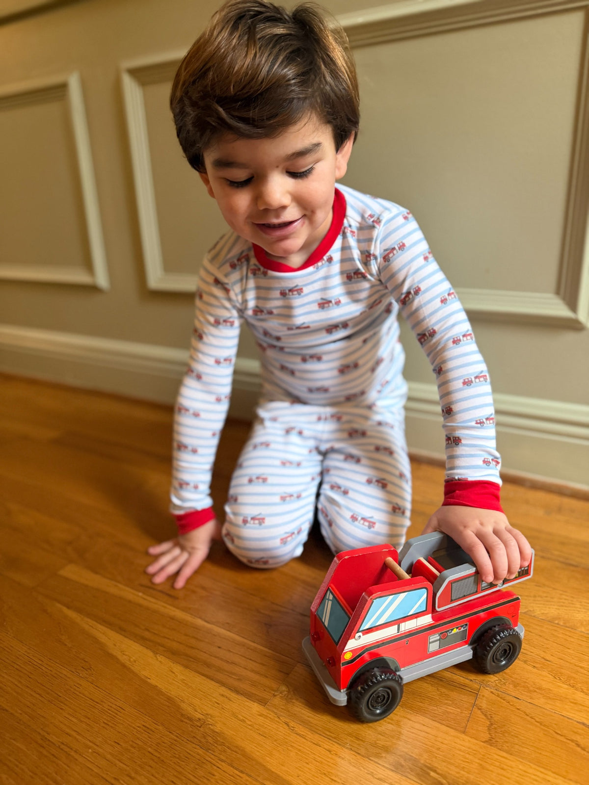 Sweet Pea PJ Set - Hook and Ladder