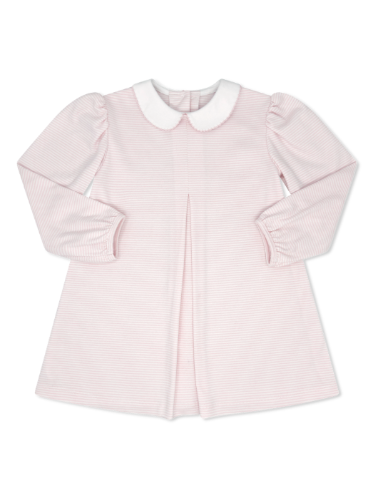 Caroline Dress - Pensacola Pink Ministripe