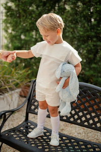 Christian Short Set - Blessings White with Ecru - Classic Sets | Lullaby Set
