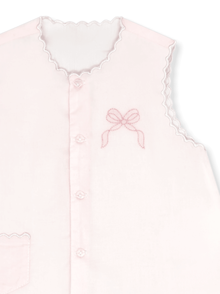 Maria Diaper Set - Blessing Pink, Bow - Classic Sets | Lullaby Set