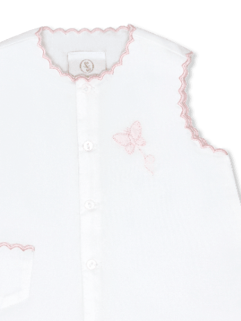 Maria Diaper Set - Blessings White, Butterfly - Classic Sets | Lullaby Set