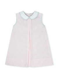Caroline Dress - Simply Pink Seersucker, Blue Seersucker - Classic Dresses | Lullaby Set