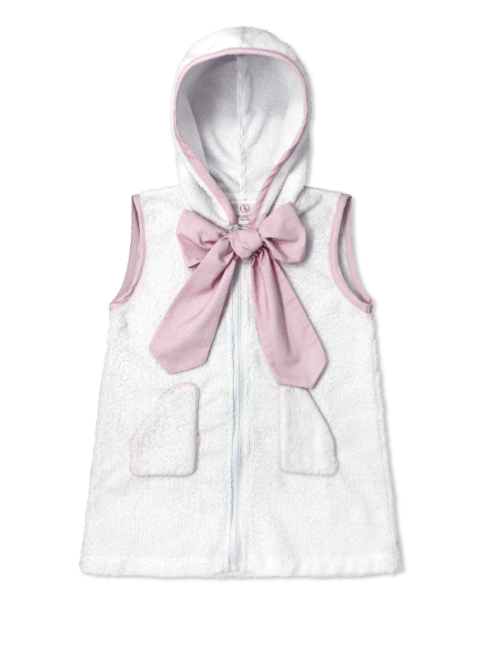 Summer Days Cover Up - Legacy White, Baby Pink Minigingham - Classic Swim | Lullaby Set